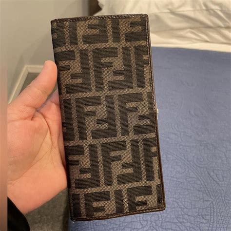 fendi zucca monogram bifold|Fendi zucca vintage.